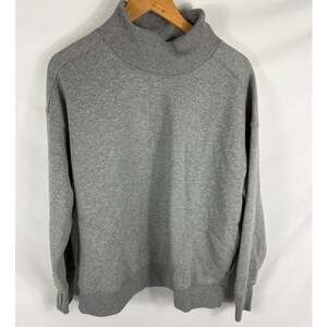 Aerie Offline Mock Neck Oversized Cozy Grey Sweater Size Small